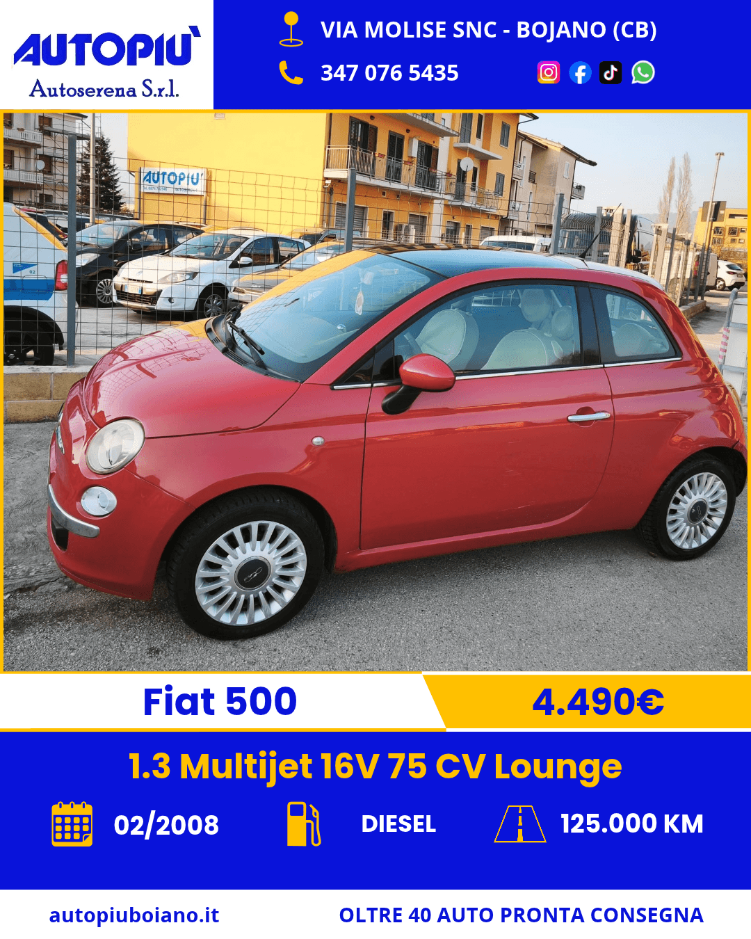 FIAT 500 ROSSA