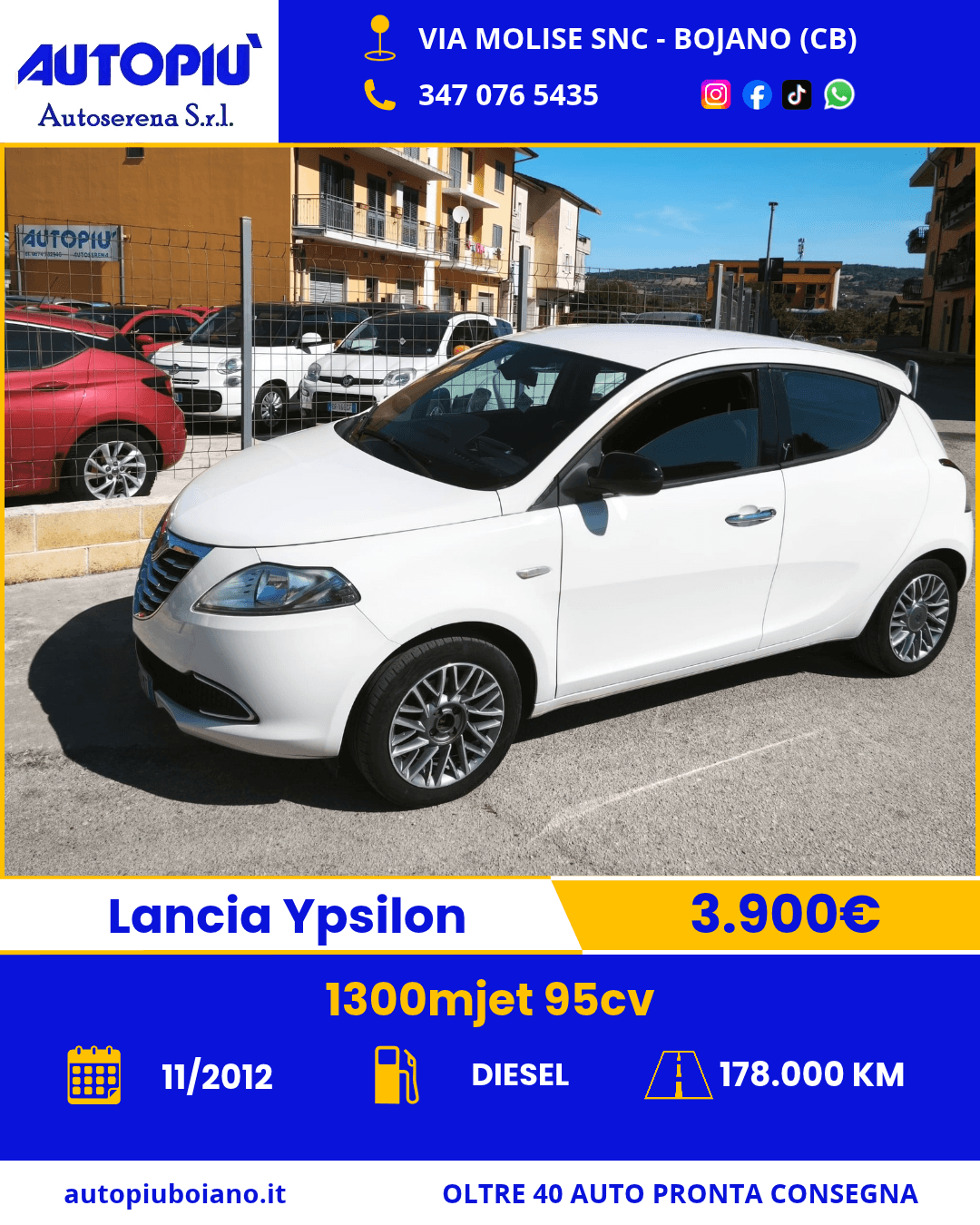 Lancia Ypsilon Bianca 2
